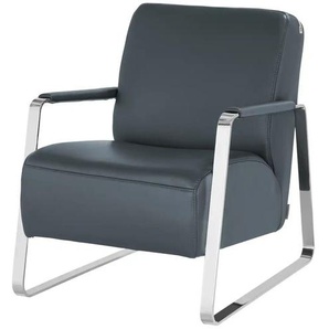 W.SCHILLIG Sessel aus Leder 17350 Quadroo - blau - Materialmix - 65 cm - 82 cm - cm 82,0 | Möbel Kraft