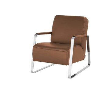 W.SCHILLIG Sessel aus Leder 17350 Quadroo - braun - Materialmix - 65 cm - 82 cm - cm 82,0 | Möbel Kraft