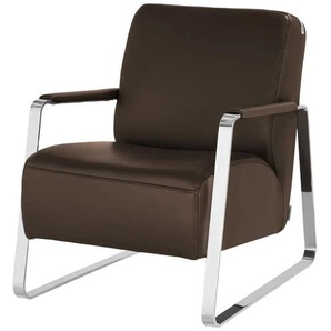 W.SCHILLIG Sessel aus Leder 17350 Quadroo - braun - Materialmix - 65 cm - 82 cm - cm 82,0 | Möbel Kraft