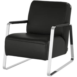 W.SCHILLIG Sessel aus Leder 17350 Quadroo - schwarz - Materialmix - 65 cm - 82 cm - cm 82,0 | Möbel Kraft