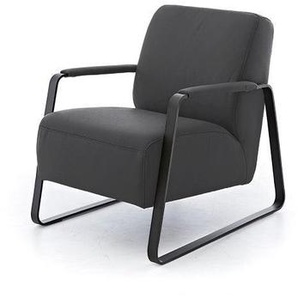 W.SCHILLIG Sessel quadroo 17350 ME Leder Z59/95 graphite