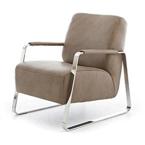 W.SCHILLIG Sessel quadroo 17350 ME Leder Z75/49 sand