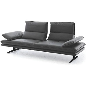 W.SCHILLIG Sofa broadway 16777 NL70 in Leder Z69/95 anthracite
