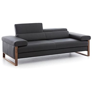 W.SCHILLIG Sofa finn 20974 N70 Leder Z59/99 schwarz