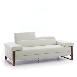 W.SCHILLIG Sofa finn 20974 N80 Leder Z59/42 weiss