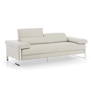 W.SCHILLIG Sofa finn 20974 N80 Leder Z59/42 weiss