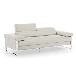 W.SCHILLIG Sofa finn 20974 N80 Leder Z77/42 bianco