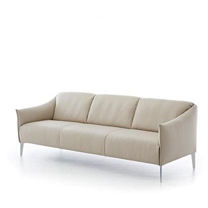 W.SCHILLIG Sofa sally 15350 P70 Leder Z59/20 eisgrau
