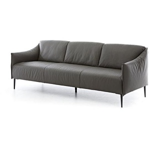 W.SCHILLIG Sofa sally 15350 P70 Leder Z73/95 graphite