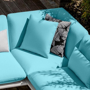 Sofaelement W.SCHILLIG lagoona Polsterelemente Gr. Flachgewebe T80, blau (south beach t80) Sofaelemente Outdoor Eckelement