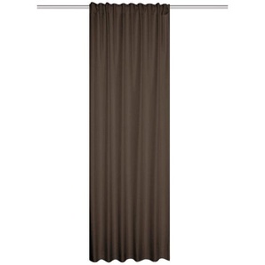 Wärmeschutzvorhang Eskamio, Braun, Textil, Uni, 135x175 cm, für Stange und Schiene geeignet, Lärmschutz, Wärmeschutz, mit Kombiband, Wohntextilien, Gardinen & Vorhänge, Fertiggardinen, Thermovorhänge