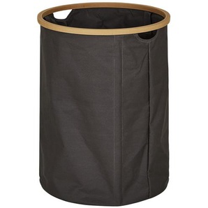 Wäschekorb - braun - Polyester, Bambus - 52 cm - [38.0] | Möbel Kraft