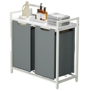 Wäschekorb | grau | Stoff | 73 cm | 72 cm |