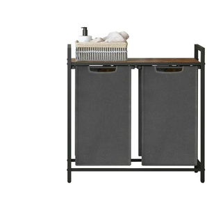 Wäschekorb | grau | Stoff | 73 cm | 72 cm |