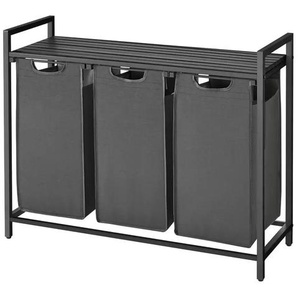 Wäschekorb   ¦ grau ¦ Stoff,Metall ¦ Maße (cm): B: 92,5 H: 72