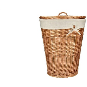 Wäschekorb mit Deckel - braun - Materialmix - 52 cm - 43.0 | Möbel Kraft