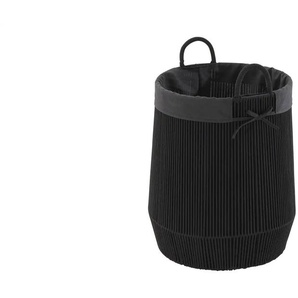 Wäschekorb - schwarz - Baumwolle,Metall,Polyester - 50 cm - 37.0 | Möbel Kraft