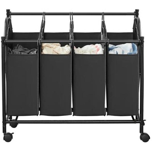 Wäschekorb - schwarz - Stoff - 87,5 cm - 81 cm | Möbel Kraft