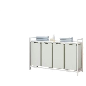 Wäschekorb - weiß - Stoff - 116 cm - 72 cm | Möbel Kraft