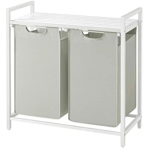 Wäschekorb - weiß - Stoff - 73 cm - 72 cm | Möbel Kraft