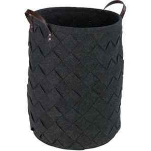Wäschesammler Trovo Anthrazit, Wäschekorb, 75 l, Grau, Polyester anthrazit - grau - Wenko