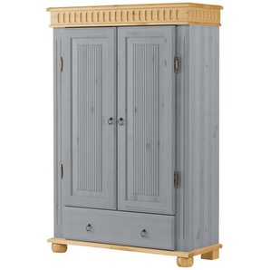 Wäscheschrank - grau - Materialmix - 100 cm - 147 cm - 40 cm | Möbel Kraft