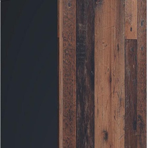 Wäscheschrank HOME AFFAIRE Nonjoo-Teen Schränke Gr. B/H/T: 40 cm x 197,5 cm x 54 cm, 1 St., Basisausführung, schwarz (anthr, old st) Mehrzweckschränke mit 6 Fächern für viel Stauraum, Ausf. AnthrazitOld Style Dekor