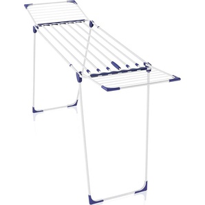 Wäscheständer LEIFHEIT Classic Extendable 230 Solid blau (blau, weiß) Ausziehbare Wäscheständer