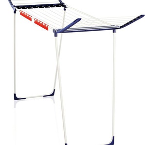 Wäscheständer LEIFHEIT Pegasus 180 Solid Maxx weiß (weiß, blau) Ausziehbare Wäscheständer