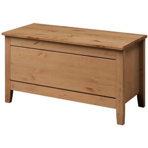 Wäschetruhe 86 x 47 x 38cm Braun/Braun