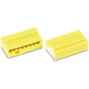 WAGO Micro-Steckklemmen 243-508, 8-polig, gelb, 50 Stück