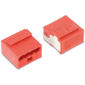 WAGO Micro-Steckklemmen 243-804, 4-polig, rot, 100 Stück