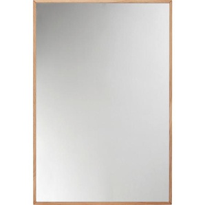 Waldwelt Wandspiegel, Eiche, Holz, Glas, Eiche, massiv, rechteckig, 60x90x2.2 cm, Spiegel, Wandspiegel