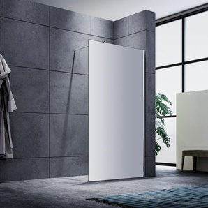 Walk In Dusche Duschwände Duschabtrennung Duschkabine mit Stabilisator Nano esg Glas 8mm 80x200cm vollsatiniert - Sonni