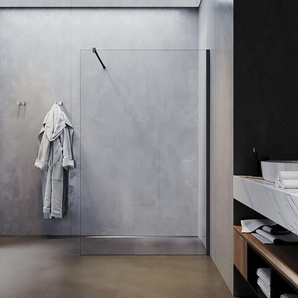 Walk in Dusche Duschwände Duschwand Duschabtrennung Nano-Glas aus 10 mm ESG-Sicherheitsglas mit Haltestange 120x200cm - Sonni