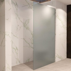 Iflair - Walk In Dusche Duschwand Duschabtrennung Frosted Edelstahl 150x200cm 10mm WF740