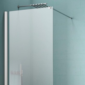 Walk-in-Dusche MAW BY GEO AW001 Duschwände Gr. B/H: 100 cm x 200 cm, beidseitig montierbar, ohne Antikalk-Versiegelung, silberfarben Duschen