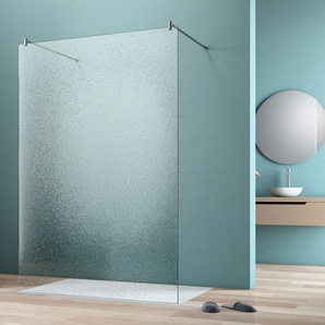 Walk-in-Dusche MAW BY GEO flex A-W002C Duschwände Gr. B/H: 115 cm x 200 cm, ohne, mit Antikalk-Versiegelung, farblos (silberfarben) Duschen