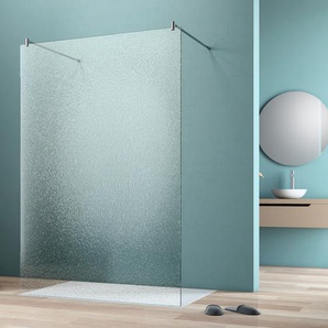 Walk-in-Dusche MAW BY GEO flex A-W002C Duschwände Gr. B/H: 75 cm x 200 cm, ohne, mit Antikalk-Versiegelung, farblos (silberfarben) Duschen