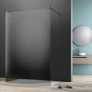 Walk-in-Dusche MAW BY GEO flex A-W002CEG Duschwände Gr. B/H: 115 cm x 200 cm, beidseitig montierbar, mit Antikalk-Versiegelung, grau (silberfarben) Duschen