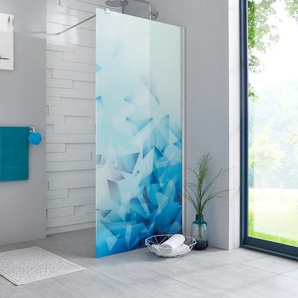 Walk-in-Dusche MAW BY GEO Relax Duschwände Gr. B/H: 90 cm x 192,8 cm, beidseitig montierbar, mit Antikalk-Versiegelung, silberfarben (chromfarben) Duschen