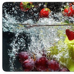 Wall-Art Glasbild Erfrischendes Obst, Glasposter modern