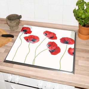Herd-Abdeckplatte WALL-ART Herdabdeckplatten weiß Küchendekoration