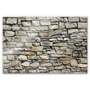 Küchenrückwand WALL-ART 3D Stein Optik Natursteinmauer Spritzschutzwände Gr. B/H: 100 cmx70 cm, bunt Küchendekoration