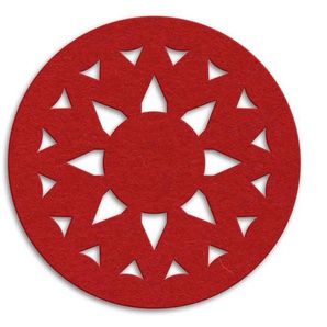 Tischdecke WALL-ART Weihnachtsbaumdecke Modern Tischdecken Gr. B: 99 cm, 1 St., rot Weihnachtsbaumdecke Weihnachtsbaumdecken Tischdecken