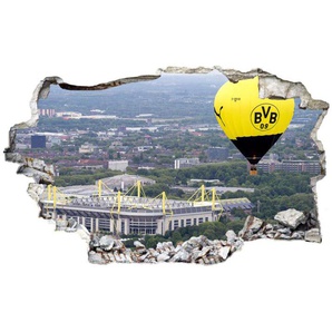 Wandtattoo WALL-ART 3D Fußball BVB Heißluftballon Wandtattoos Gr. B/H/T: 120 cm x 73 cm x 0,1 cm, -, bunt (mehrfarbig) Wandtattoos Wandsticker
