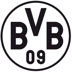 Wandtattoo WALL-ART BVB Borussia Schriftzug mit Logo Wandtattoos Gr. B/H/T: 80 cm x 80 cm x 0,1 cm, schwarz Bundesliga-Fanshop Wandtattoos