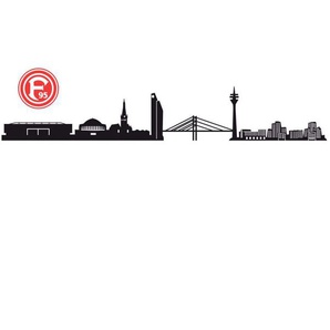 Wandtattoo WALL-ART Fortuna Düsseldorf Logo Wandtattoos Gr. B/H/T: 180 cm x 30 cm x 0,1 cm, bunt Bundesliga-Fanshop Wandtattoos