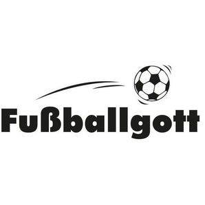 Wall-Art Wandtattoo Fußball Aufkleber Fußballgott (1 St), selbstklebend, entfernbar