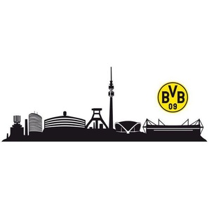 Wall-Art Wandtattoo Fußball BVB Skyline mit Logo (1 St), selbstklebend, entfernbar